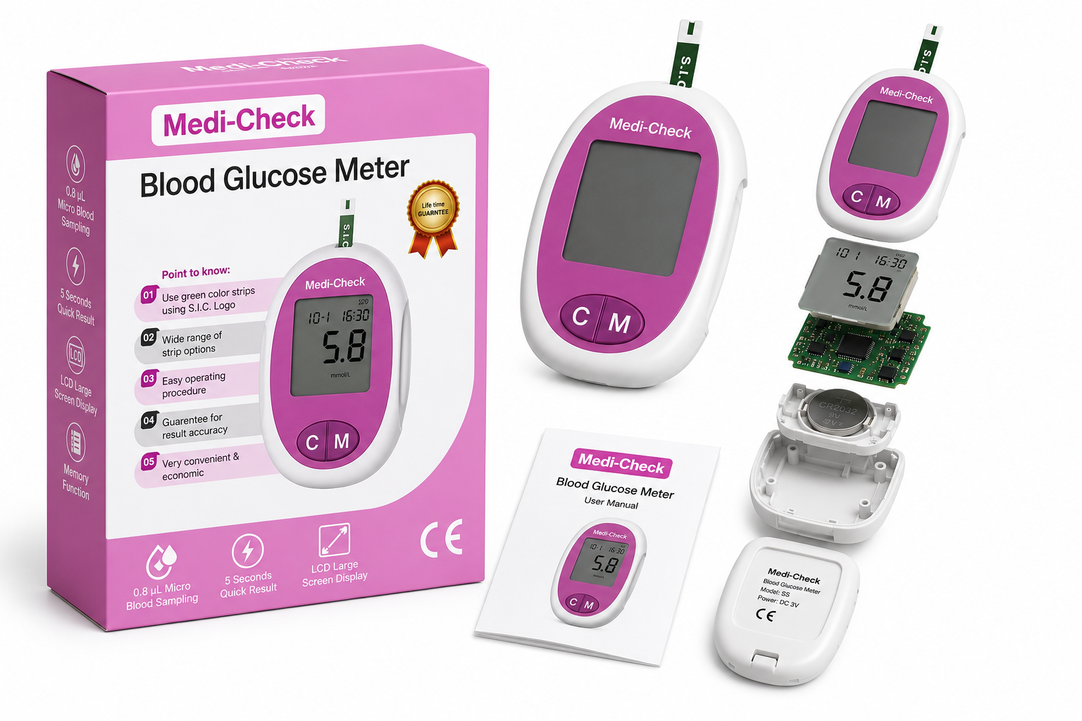 Medi-Check Blood Glucose Meter! 🩺✨